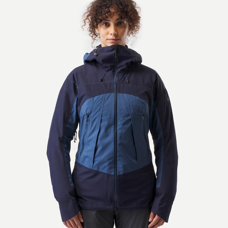 Giacca trekking donna MT500 azzurra