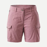 Women Travel Cotton Cargo Shorts Pink