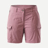 Women Travel Cotton Cargo Shorts Pink