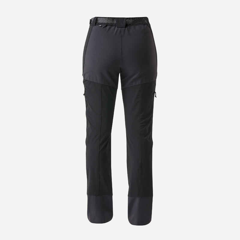 Pantalón perlante de trekking en montaña para mujer MT900