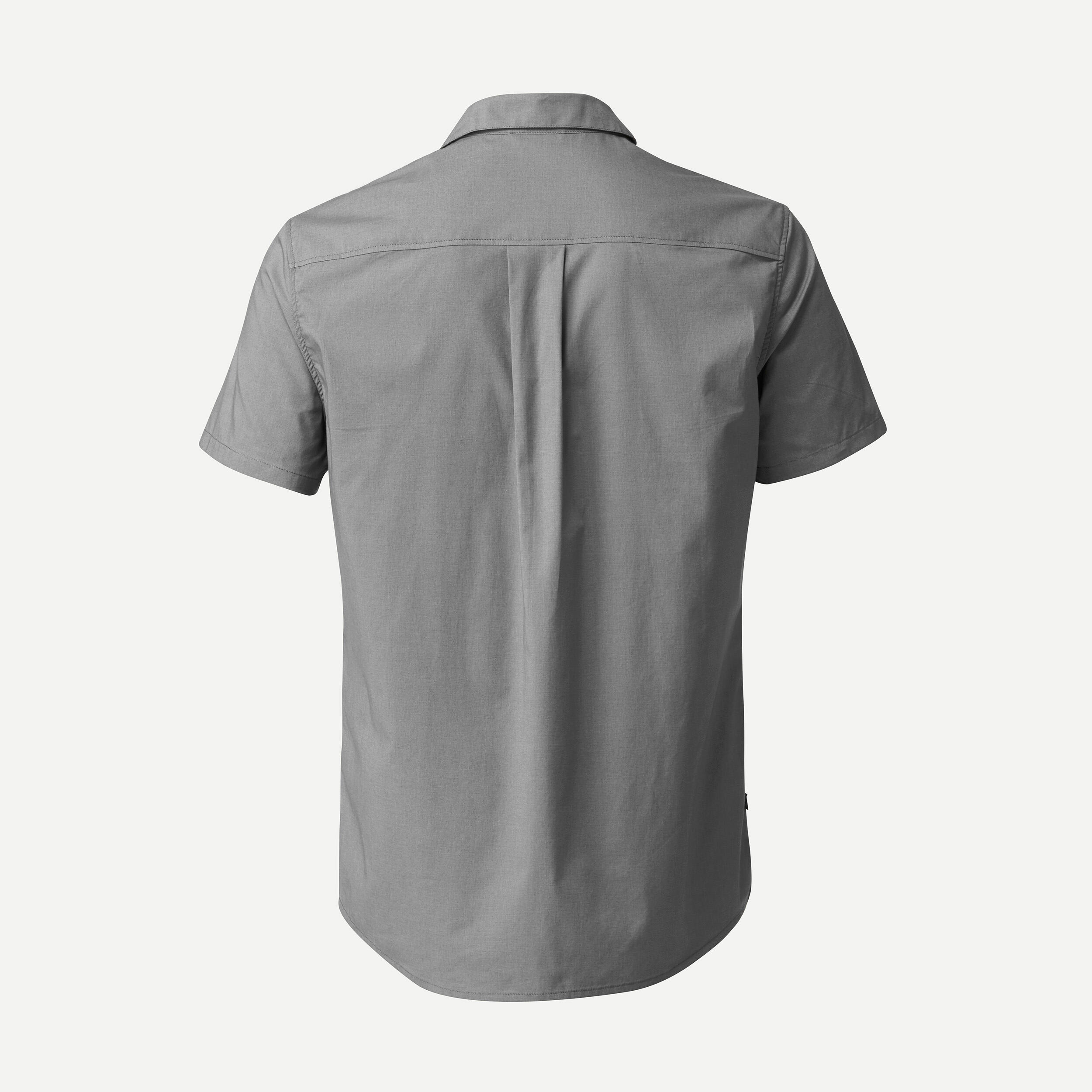 Men Half Sleeve Shirt Grey - Travel 100