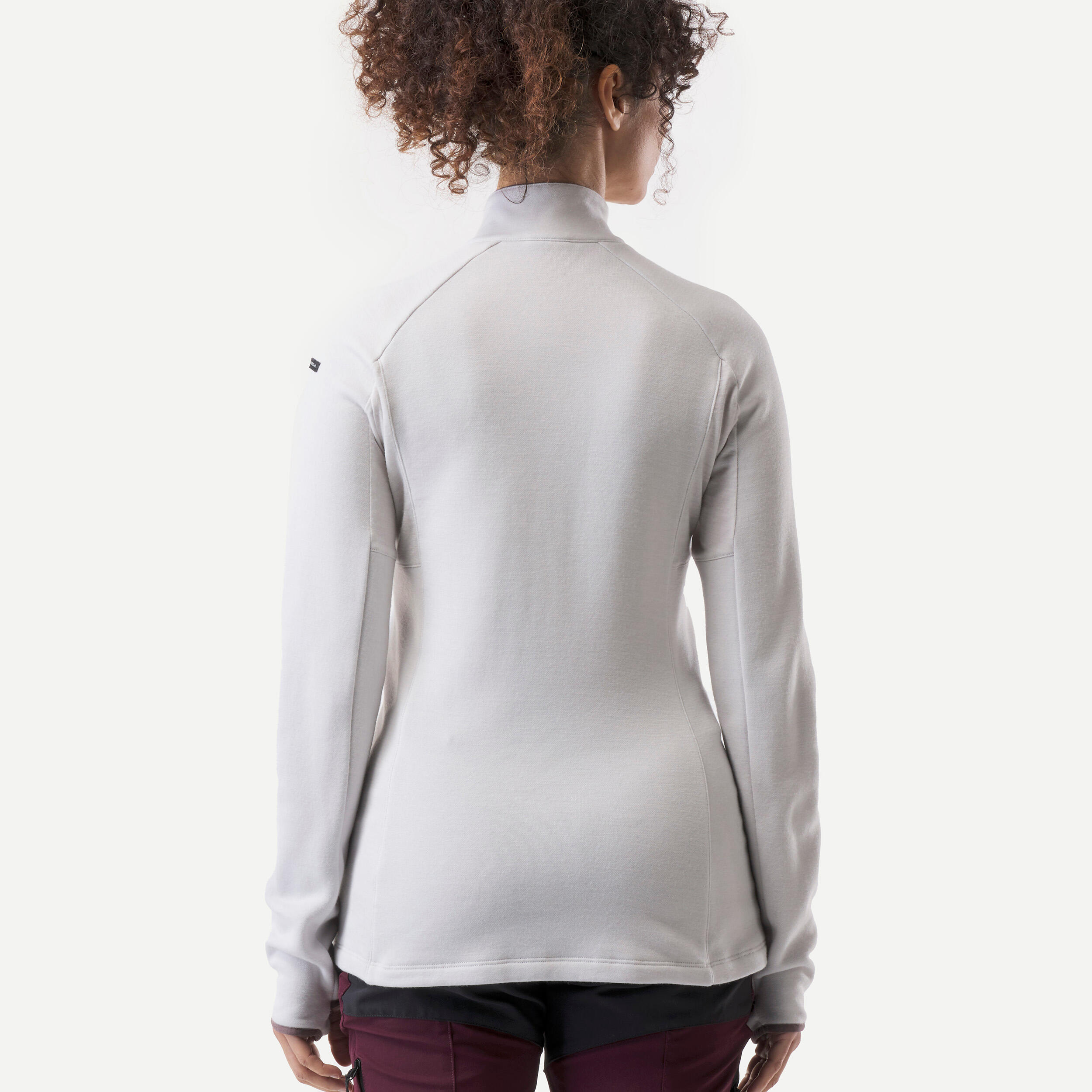 Women's Merino Wool Long-Sleeved Trekking T-Shirt - MT900 6/10