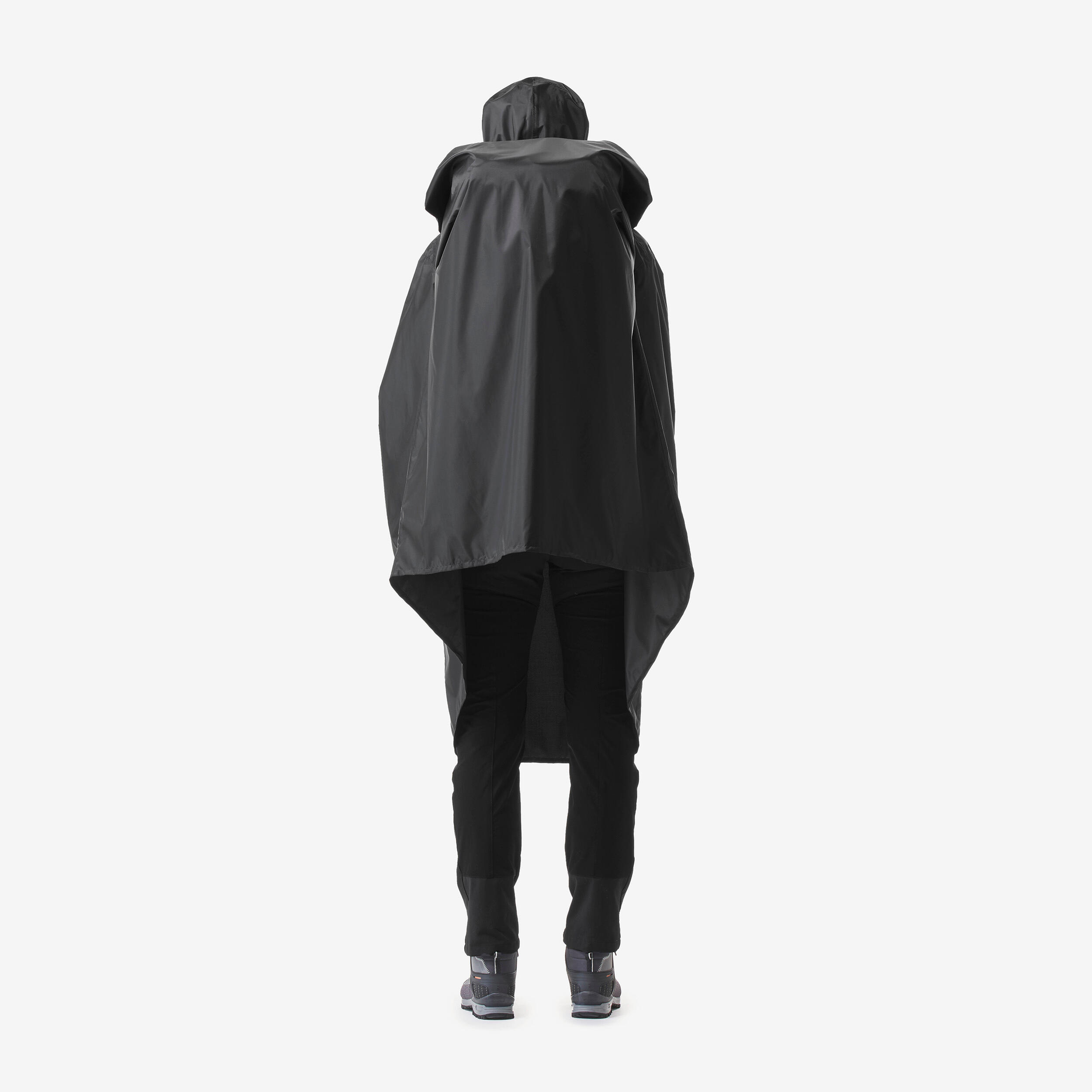 Regenponcho voor trekking MT500 zwart 60 liter 2/5