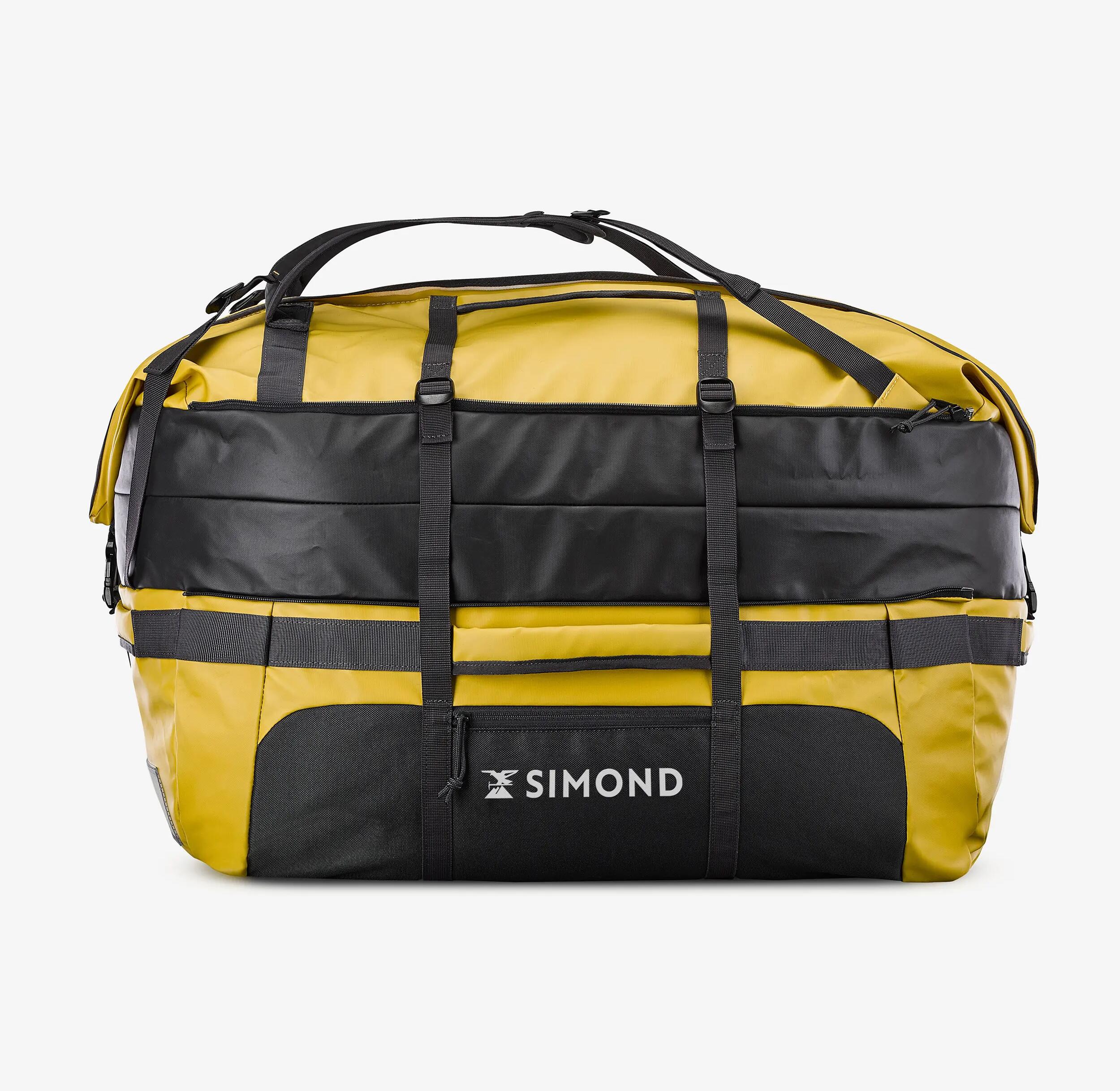 Reparatur einer Trekking-Transporttasche Extend 80/120L gelb