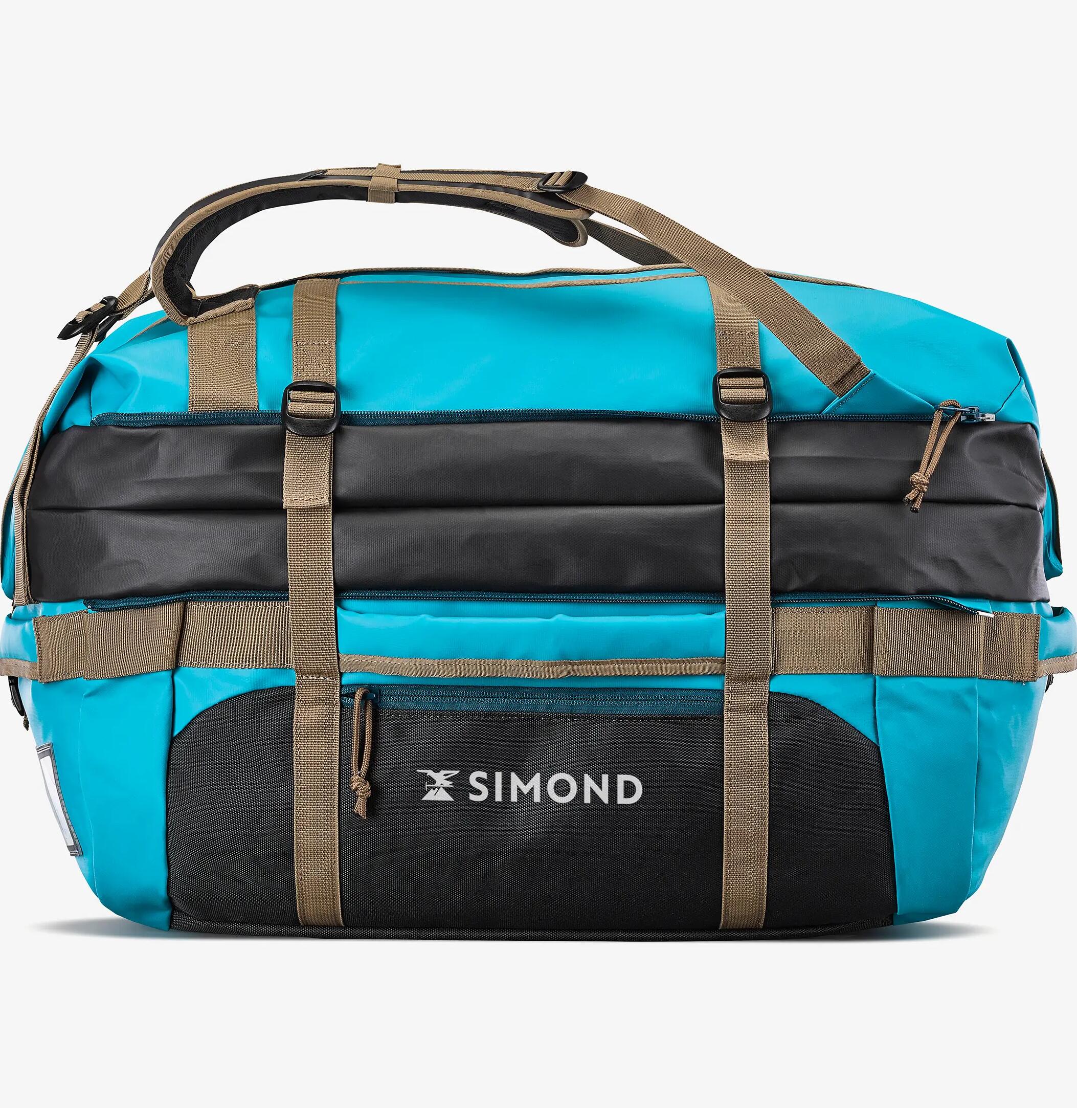 Reparatur einer Trekking-Transporttasche Extend 40/60L blau