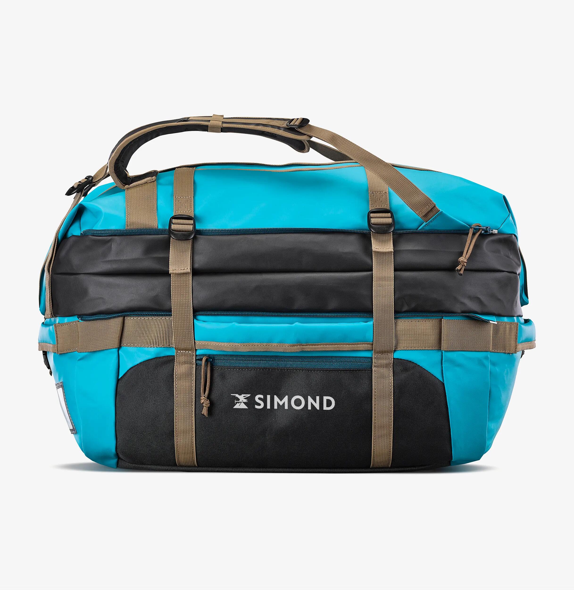 Repairing a blue Extend 40/60L trekking travel bag