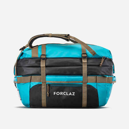 Forclaz 500 Extend 40-60 L Duffel Bag in Teal Green, Size 40 L