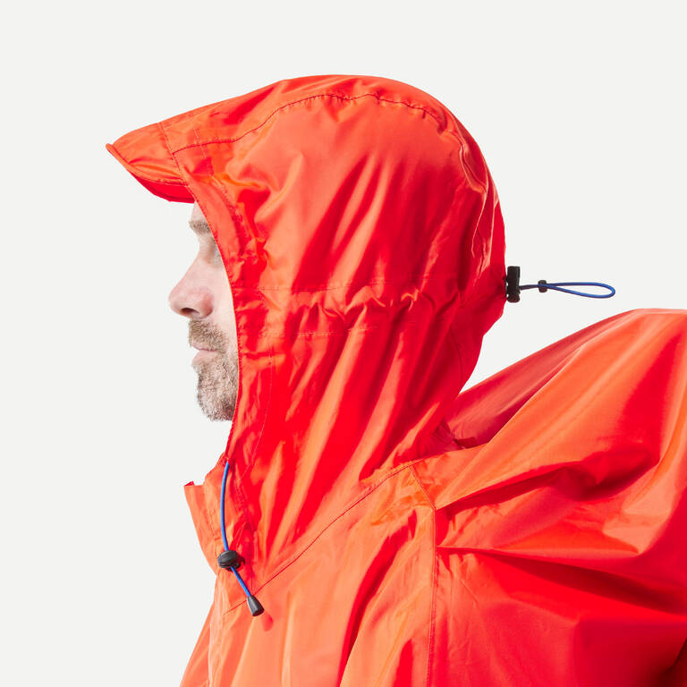 Hiking rain poncho - MT900 - 75L - Red - L/XL