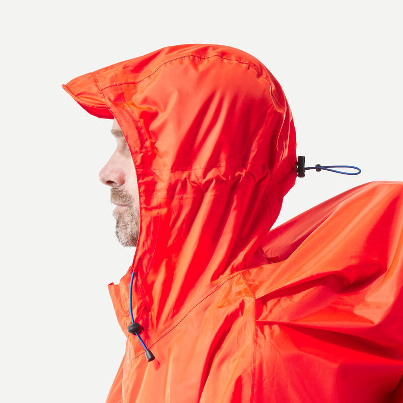 Pelerină Ploaie tip Poncho Trekking MT900 75L L/XL Roșu