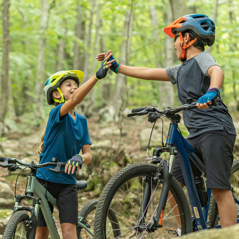 Maillot Mangas Curtas de Bicicleta para Criança 100 Azul