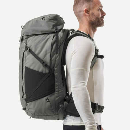 Men’s travel trekking rucksack with suitcase opening 70+6 litre - Travel 900