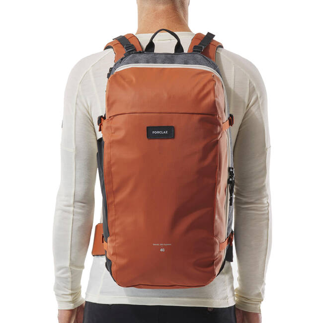 Travel Backpack 500 Oraganizer 40L Orange