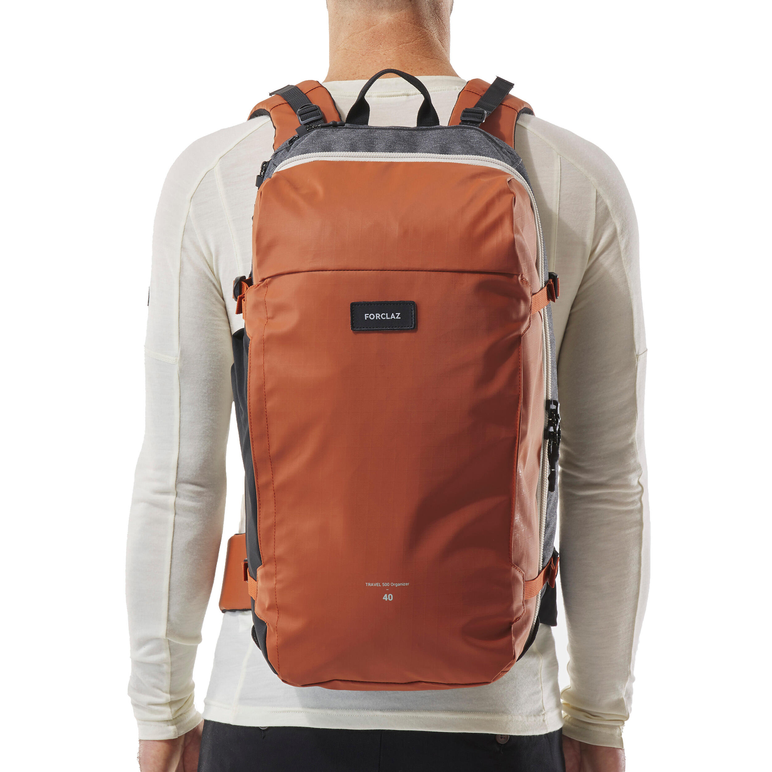 Travel Backpack 40 L - Travel 500 ORGANIZER Orange 10/10