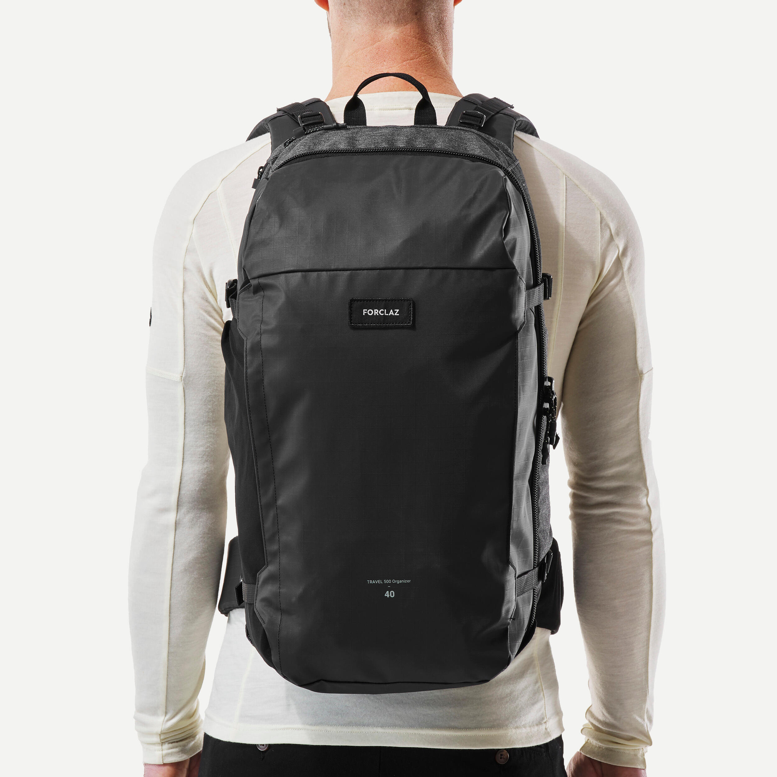 Travel Backpack 40 L - Travel 500 ORGANIZER Black 10/10