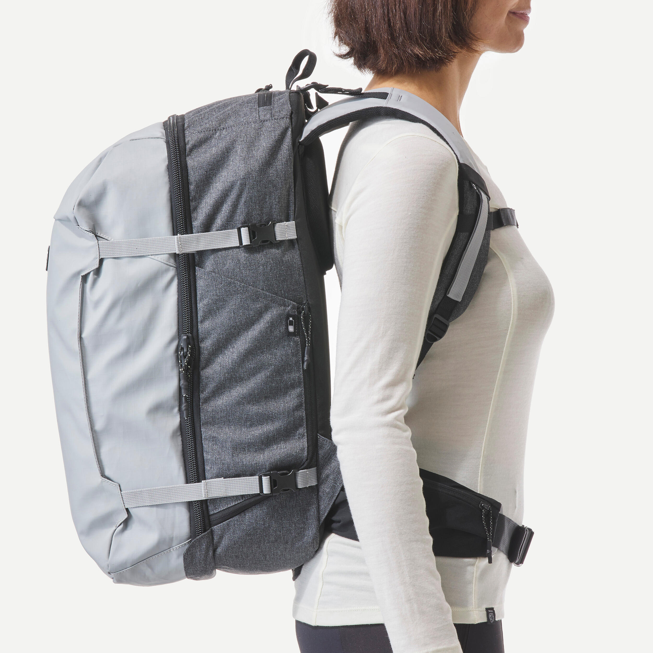 Travel Backpack 40 L - Travel 500 ORGANIZER Grey 9/10