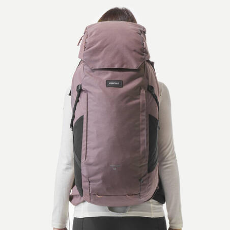 Ransel Mendaki Wanita 60+6L Travel 900 Bukaan Koper - Ungu Mauve