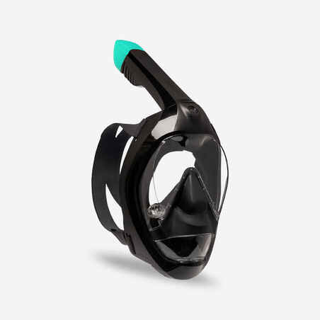 Underwater snorkelling mask Easybreath 900 > age 10 Black