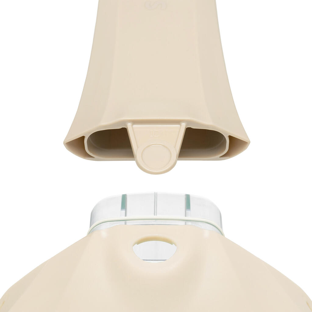 Suaugusiųjų nardymo kaukė „Easybreath 900“, juoda