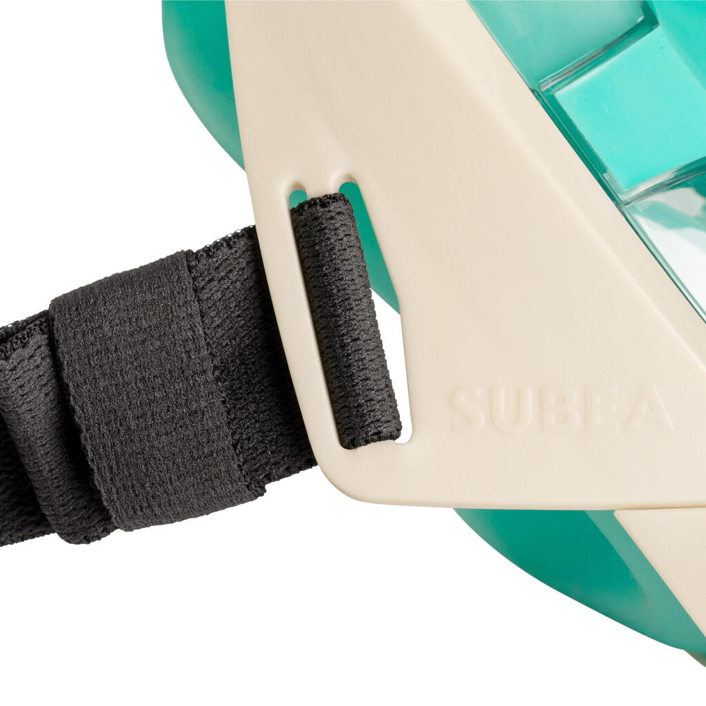 Suaugusiųjų nardymo kaukė „Easybreath 900“, juoda