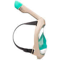 Underwater snorkelling mask Easybreath 900 > age 10 Beige
