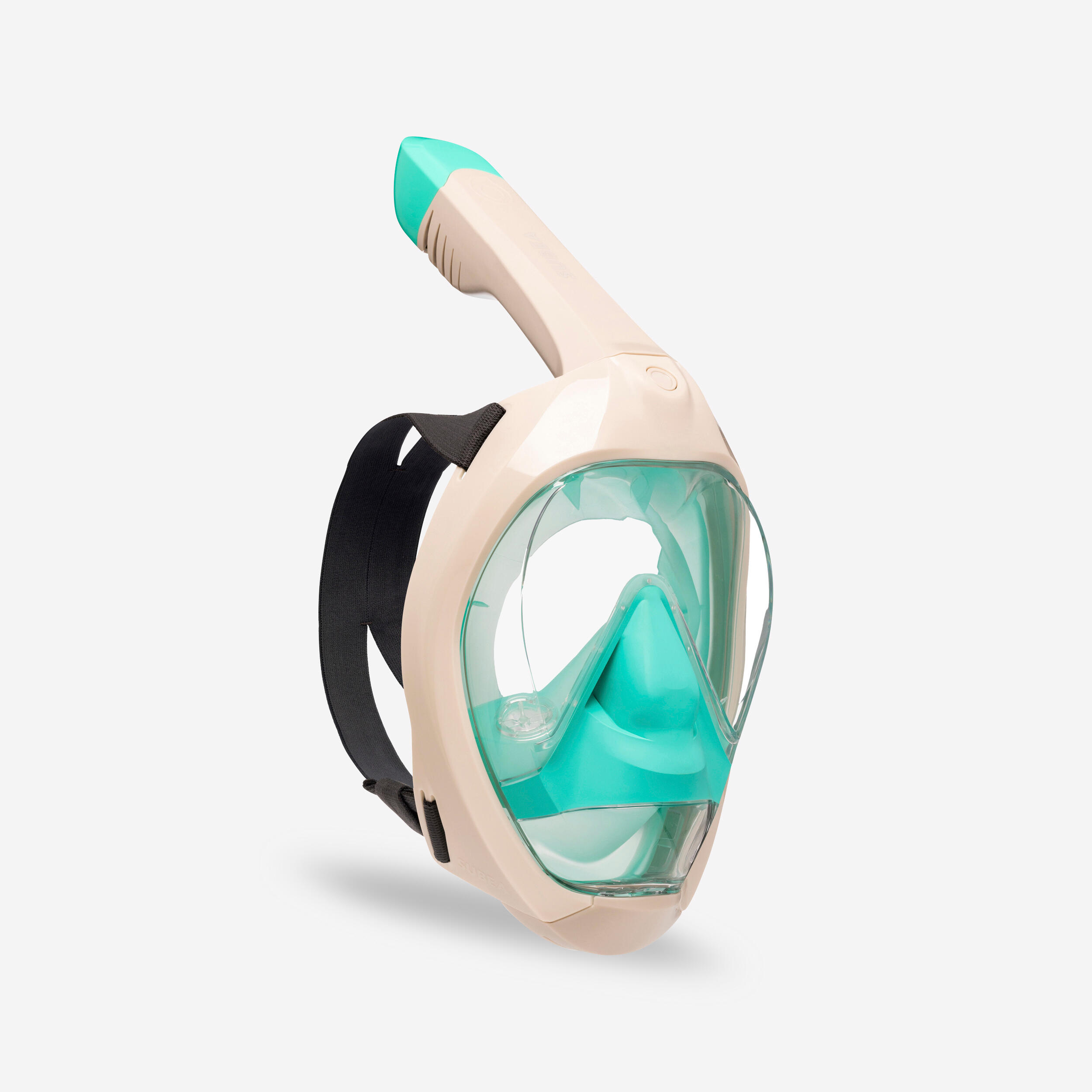 Subea - Masque Easybreath D'immersion Adulte - 900 Beige Et Vert - Masque De Plongée - Snorkeling Plongee Chasse Ss Apnee - Beige-vert - 42m/l -