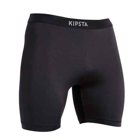 Pantaloneta interior térmica de fútbol para adulto Kipsta Keepcomfort negro