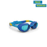 Swimming Goggles Size S Clear Lenses Xbase Dye Blue Yellow