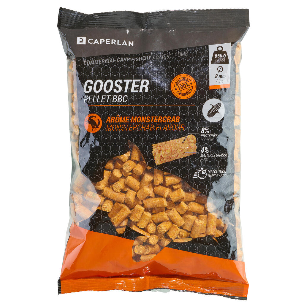 GOOSTER PELLET BABY CORN MONSTERCRAB 8 MM 0.65 KG FOR STILL CARP FISHING