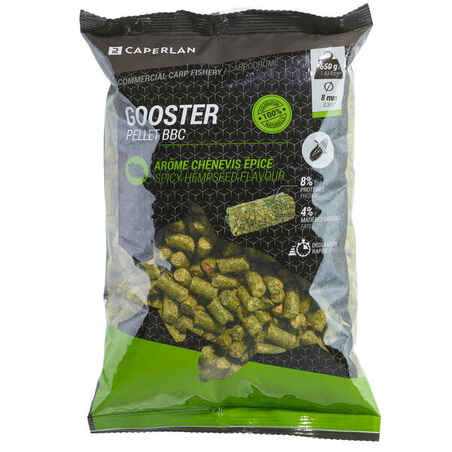 GOOSTER PELLET BABY CORN HEMPSEED SPICY 8MM 0.7KG FOR STILL CARP FISHING