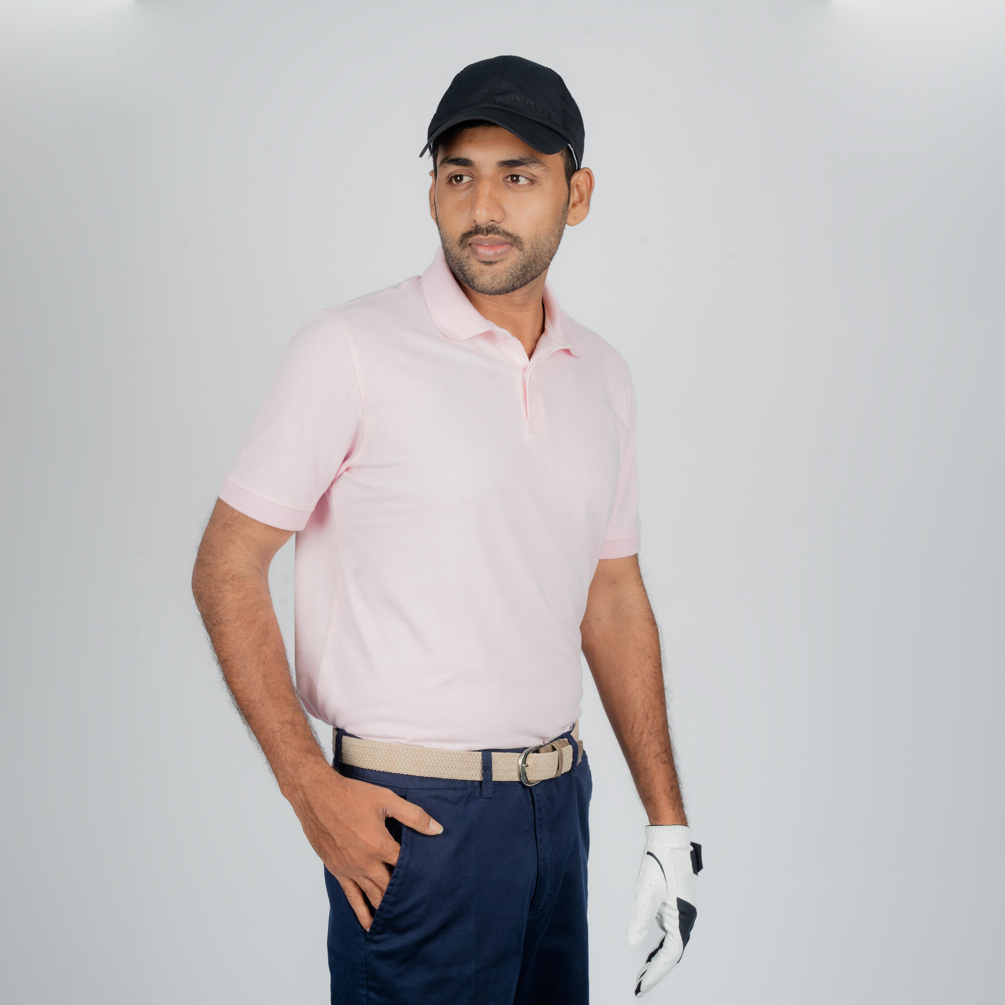 Polo golf uomo MW 500 rosa 11/12