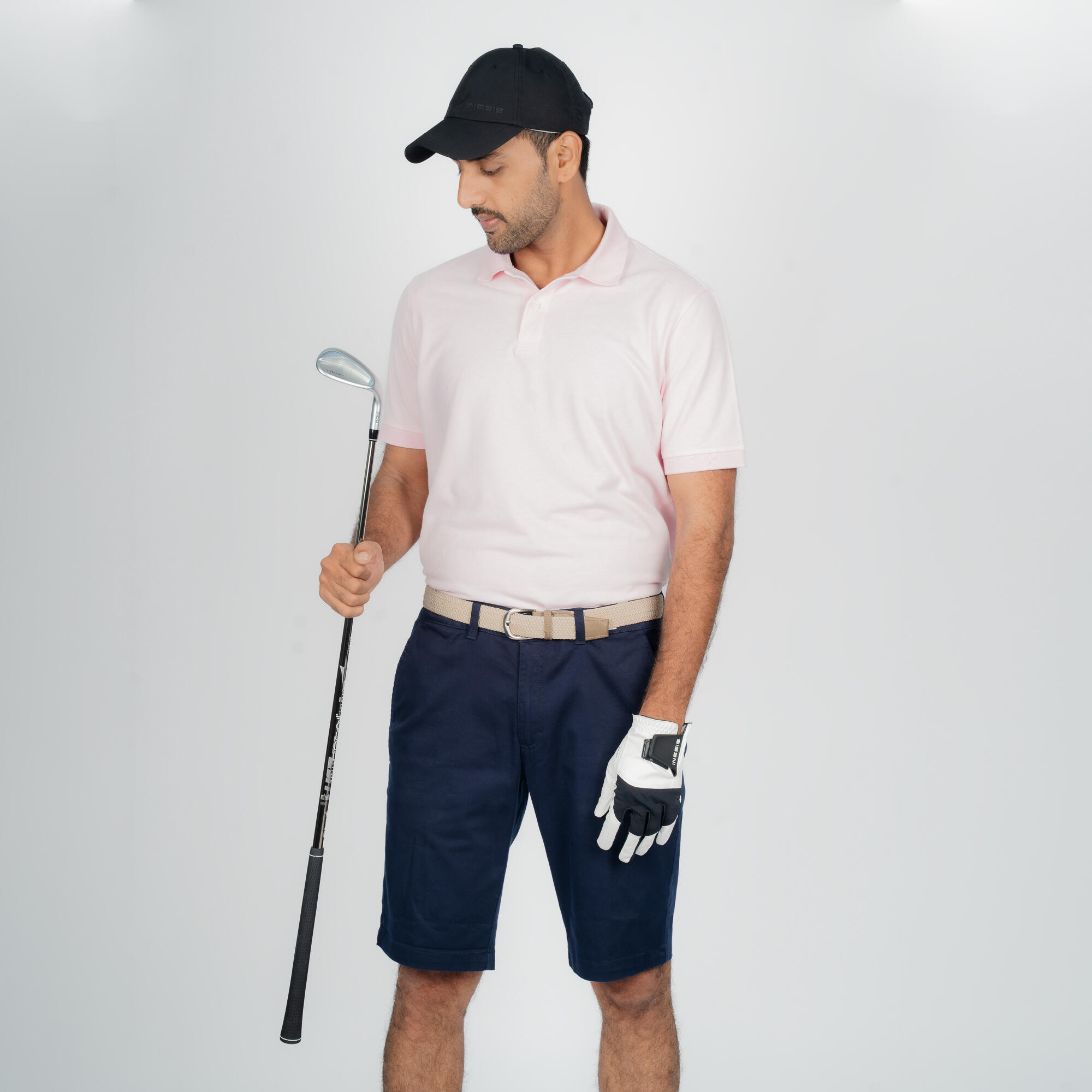 Polo golf uomo MW 500 rosa 10/12