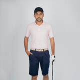 Men's Golf Short-Sleeved Polo Shirt Pink