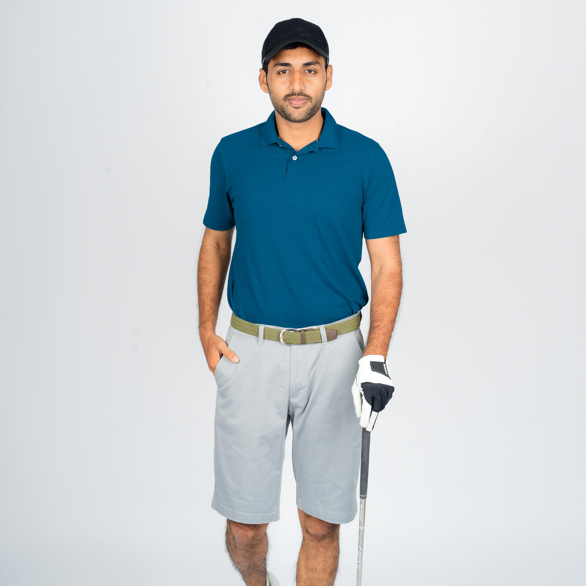 Men's Golf Short-Sleeved Polo Shirt Blue