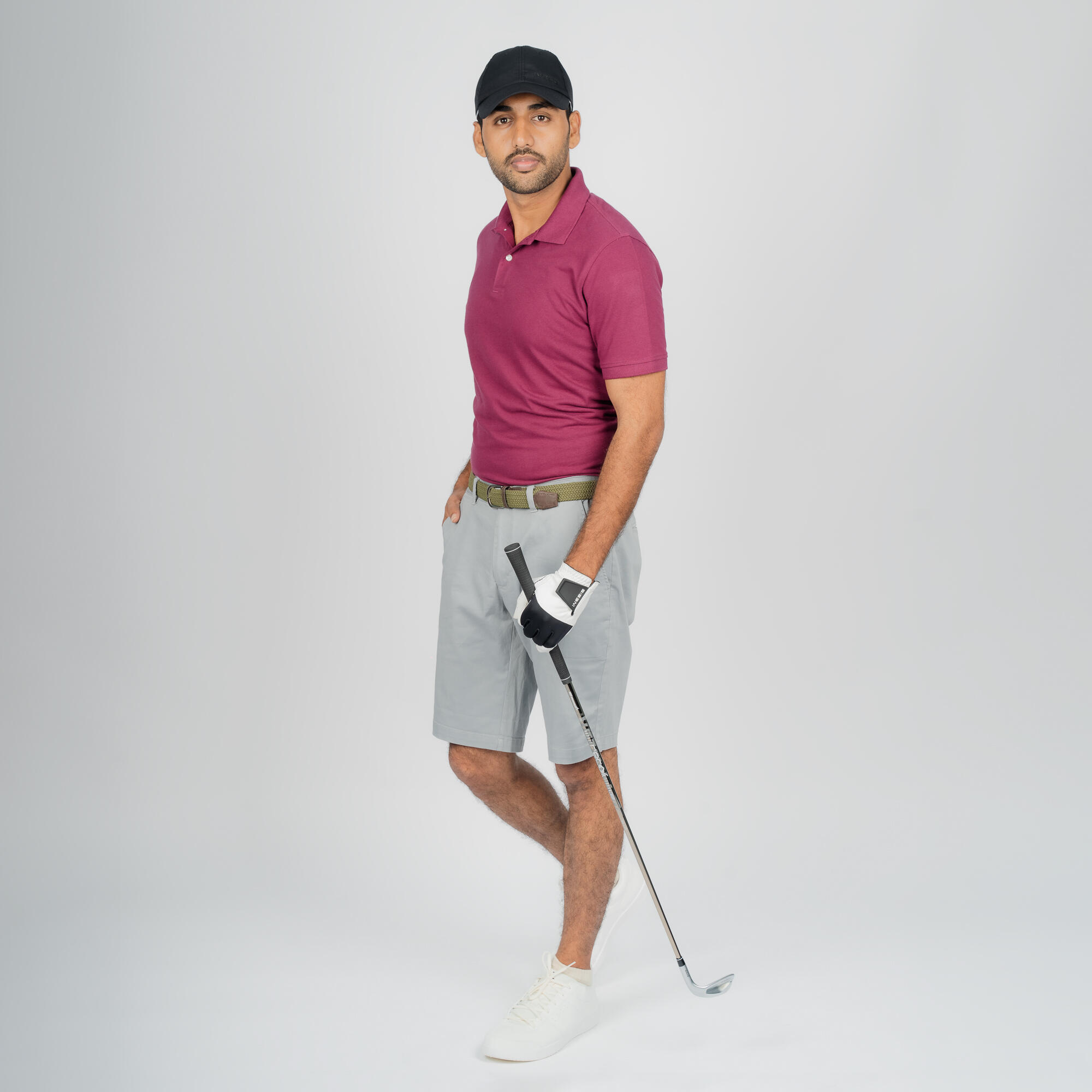 Men's Golf Short-Sleeved Polo Shirt Maroon