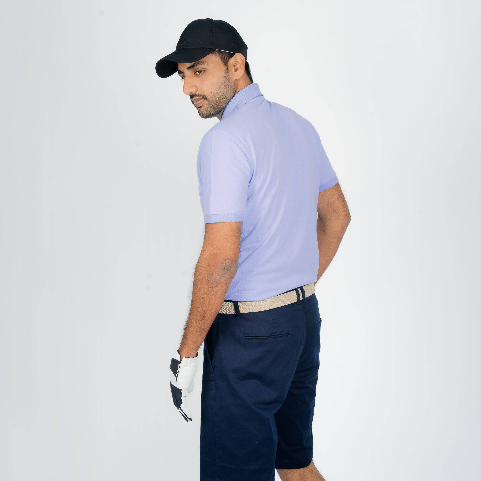 Men's Golf Short-Sleeved Polo Shirt Purple -  5