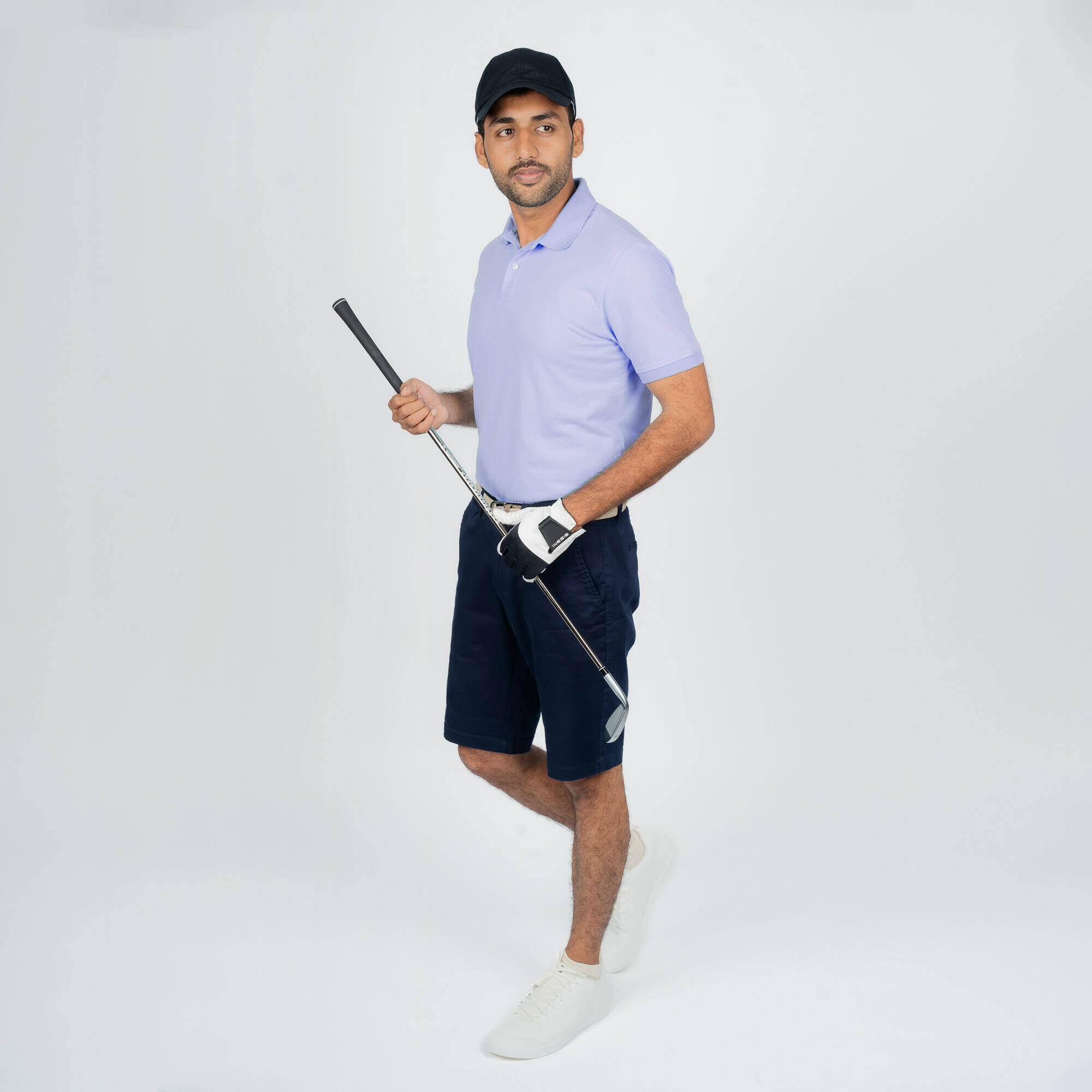 Men's Golf Short-Sleeved Polo Shirt Purple -  2