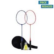 Adult Badminton Racket BR 100 Set Starter Blue Red