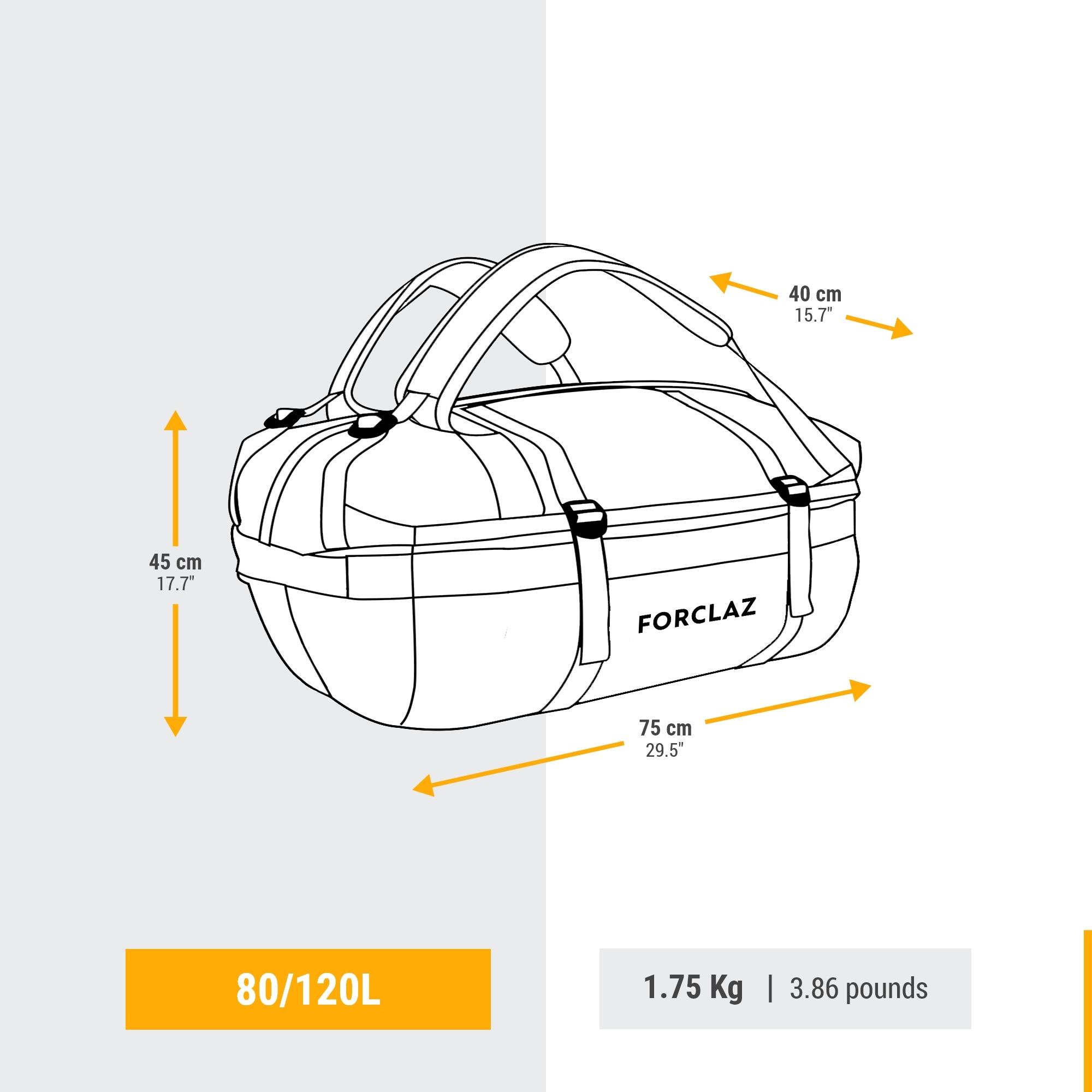 Sac de randonnée 80 L à 120 L – 500 Extend - FORCLAZ