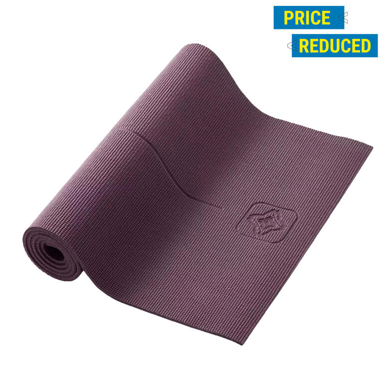 Yoga Mat, 8 mm thick, 173 x 61 cm, with Strap, Foam Burgundy, For