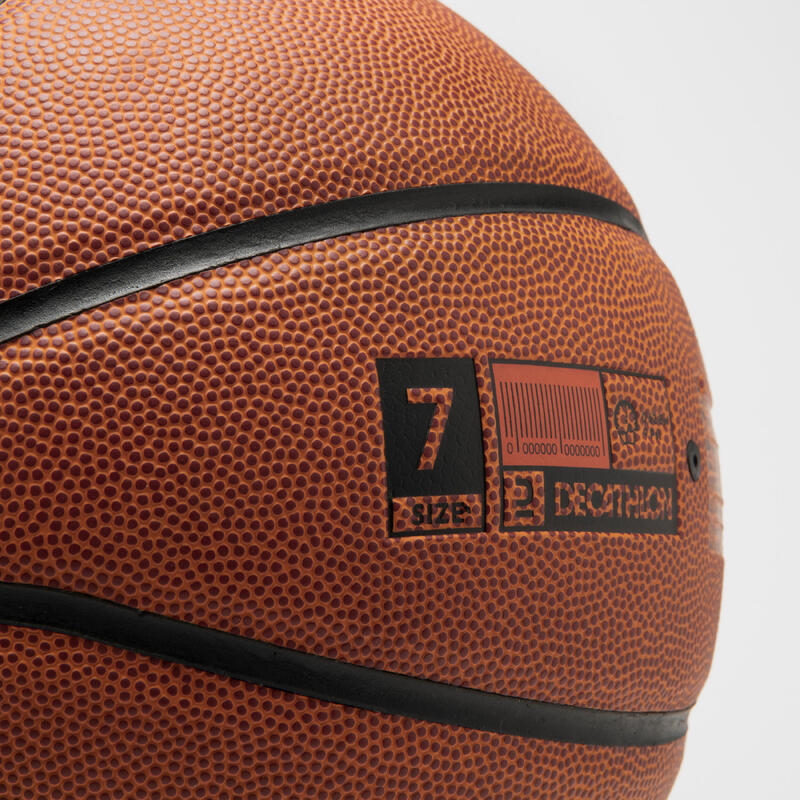 Balón de baloncesto BT100 de talla 7 naranja para hombres desde 13 años 