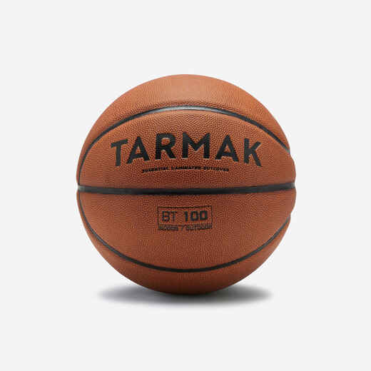 
      Ballon de basketball Taille 6 - BT100 Touch Marron
  