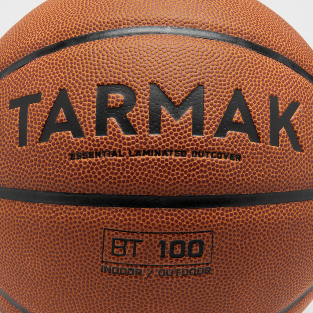 5. izmēra bērnu-iesācēju līdz 10 gadu vecumam basketbola bumba “BT100”, oranža