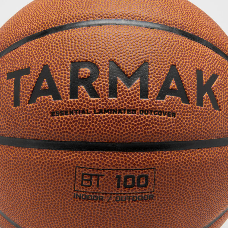 Balón baloncesto BT100 talla 5 naranja para niños hasta 10 años, para iniciarse.