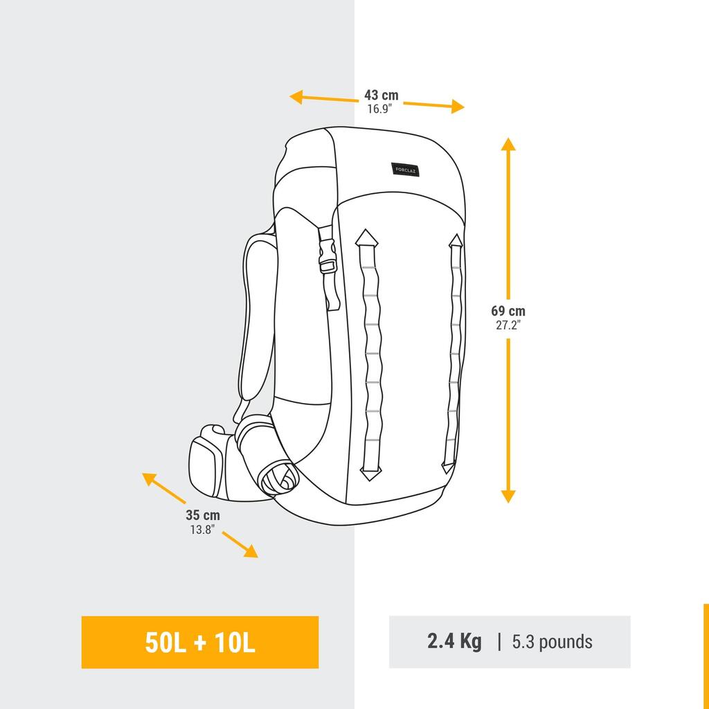 RANAC ZA TREKING MT900 SYMBIUM ŽENSKI 50 l + 10 l