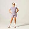 Girls' Breathable Shorts W500 - Purple
