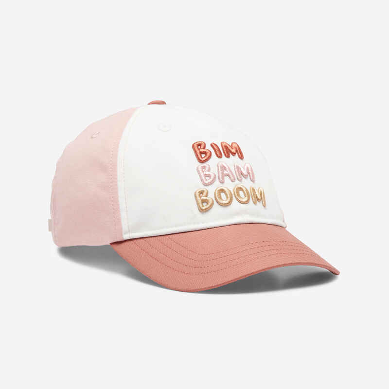 Kids' Cap 500 - Pink with Pattern