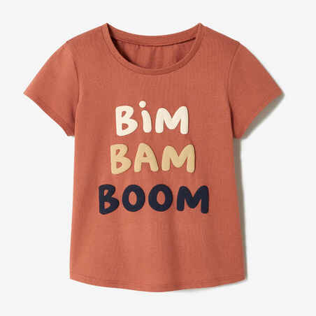 Tee-shirt bébé coton - terracota