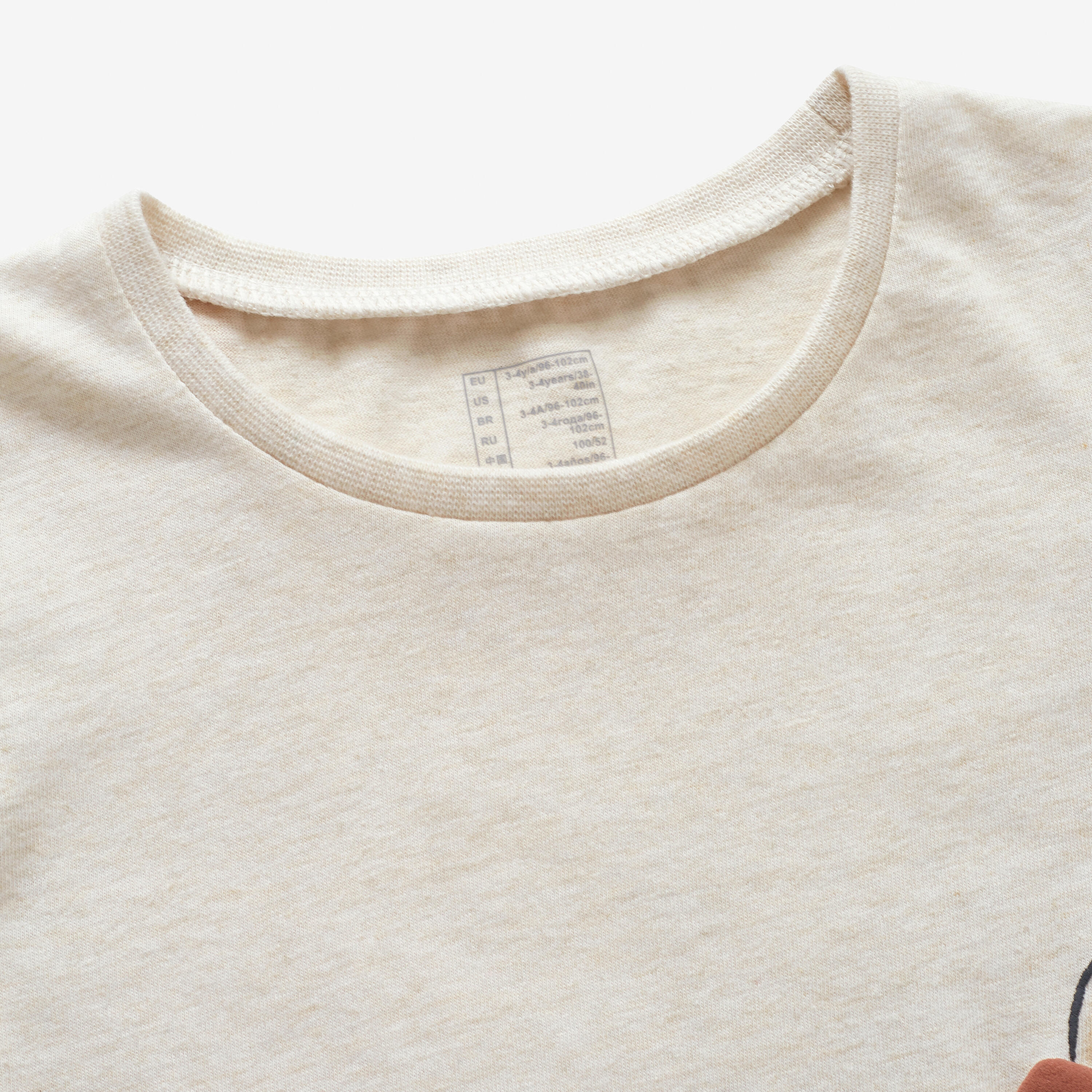 Baby Cotton T-Shirt - Ecru 3/15