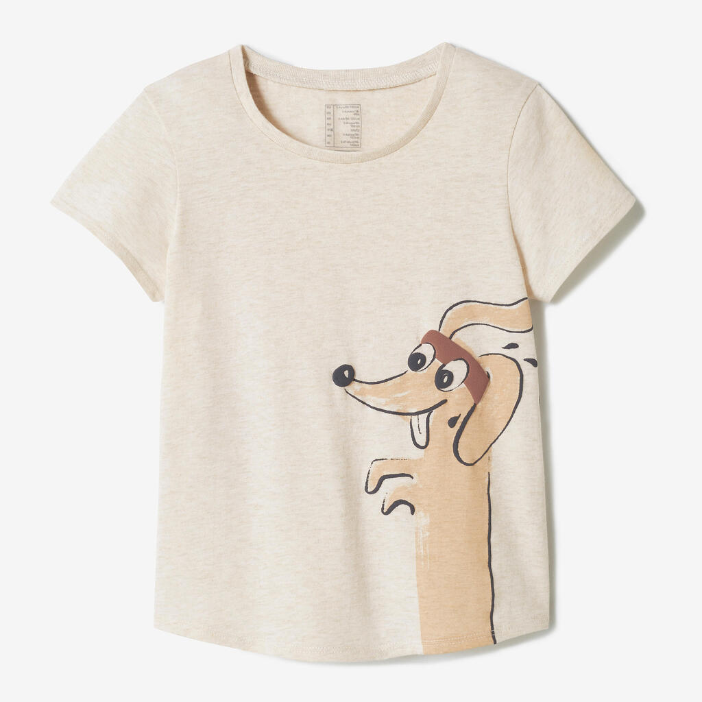 Kids' Basic Cotton T-Shirt - Brown