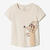 T-shirt multisport coton enfant mixte, beige